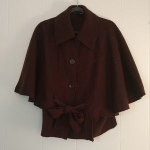 Vintage Style Chocolate Cape Coat